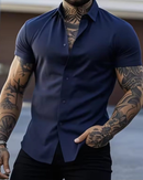 CAMISA SEDA FRIA CORTA SLIM FIT