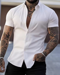 CAMISA SEDA FRIA CORTA SLIM FIT