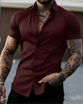 CAMISA SEDA FRIA CORTA SLIM FIT