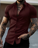 CAMISA SEDA FRIA CORTA SLIM FIT